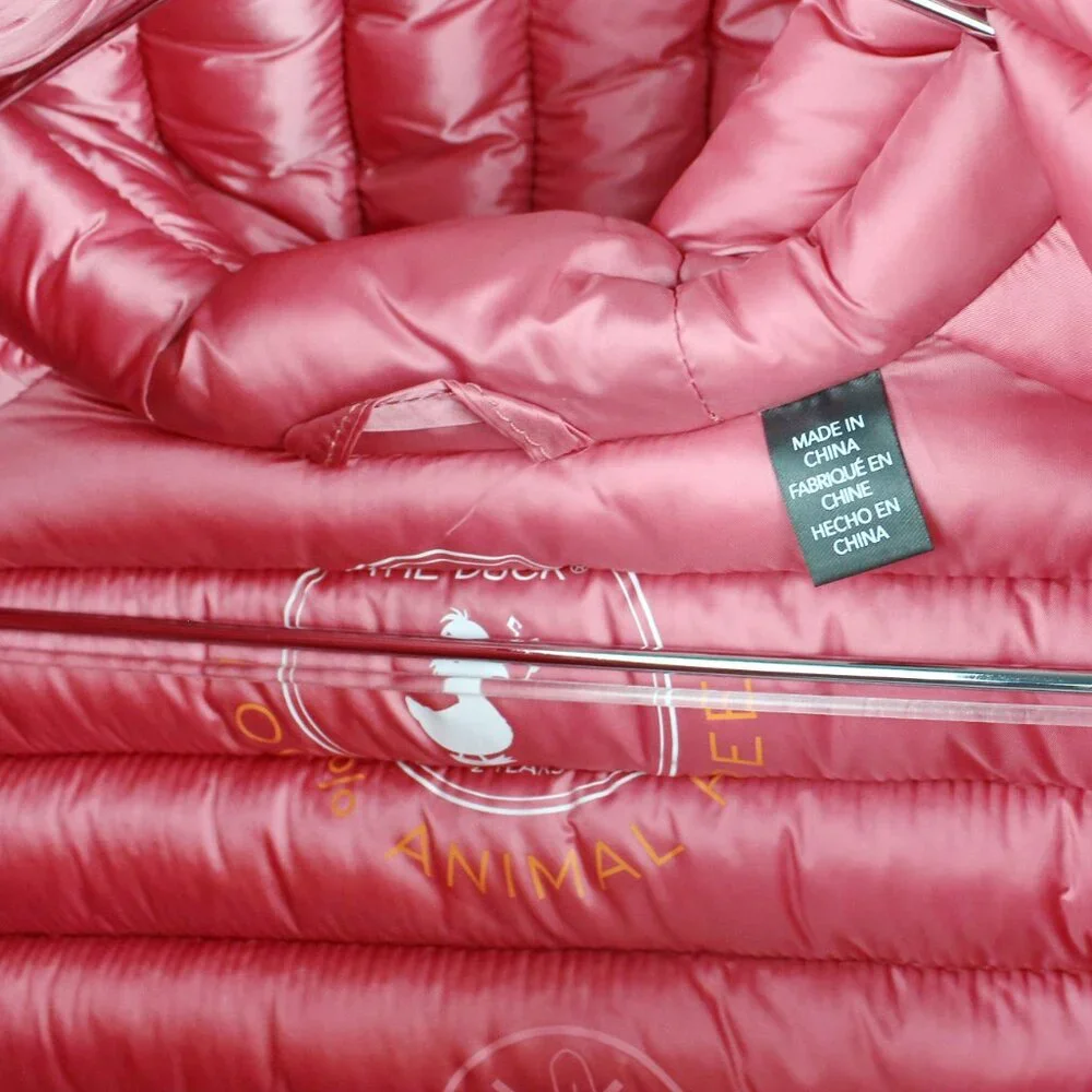 NWT Save The Duck Kids' Iris Shiny Hooded Puffer Jacket, Size 2T